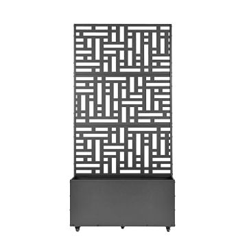 Pflanzkasten mit Sichtschutz / Rankgitter