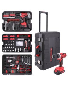 Werkzeugkoffer inkl. Akku-Bohrer (286-tlg.)