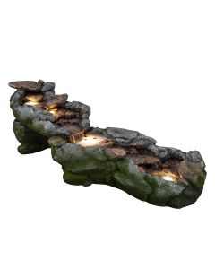 LED-Gartenbrunnen Wasserfall LANG
